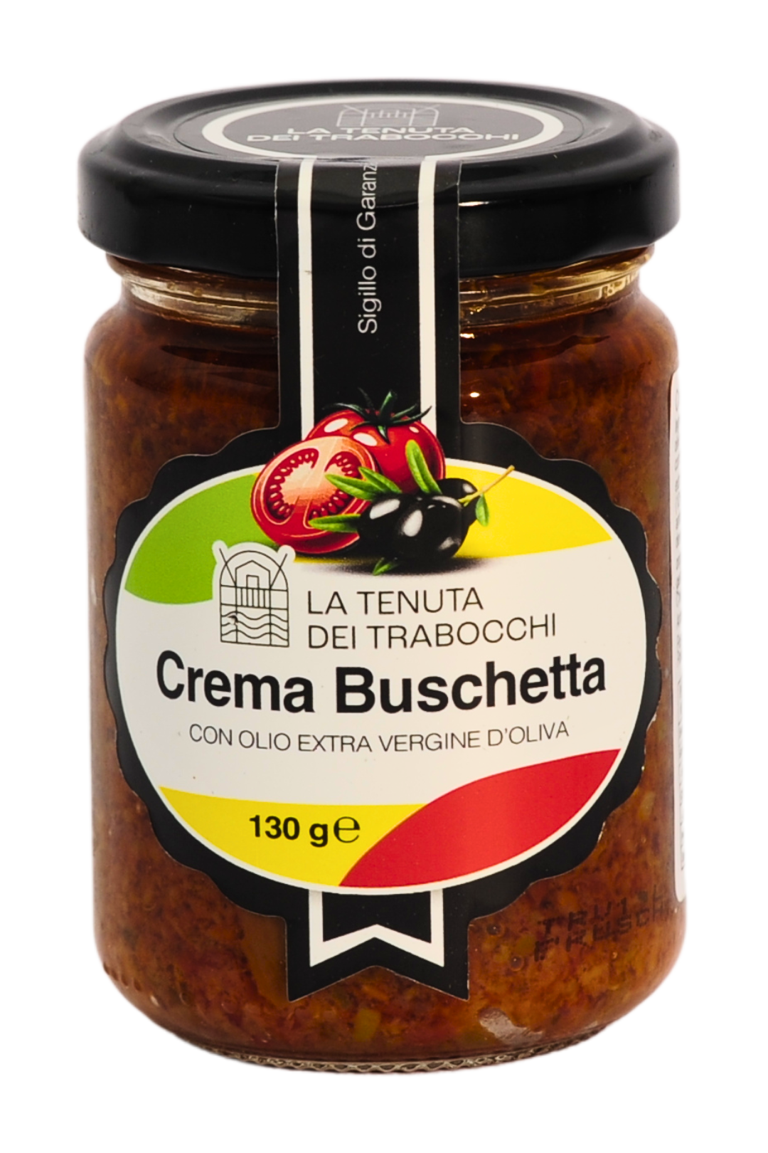 Crema bruschetta vaso in vetro della Tenuta Dei Trabocchi